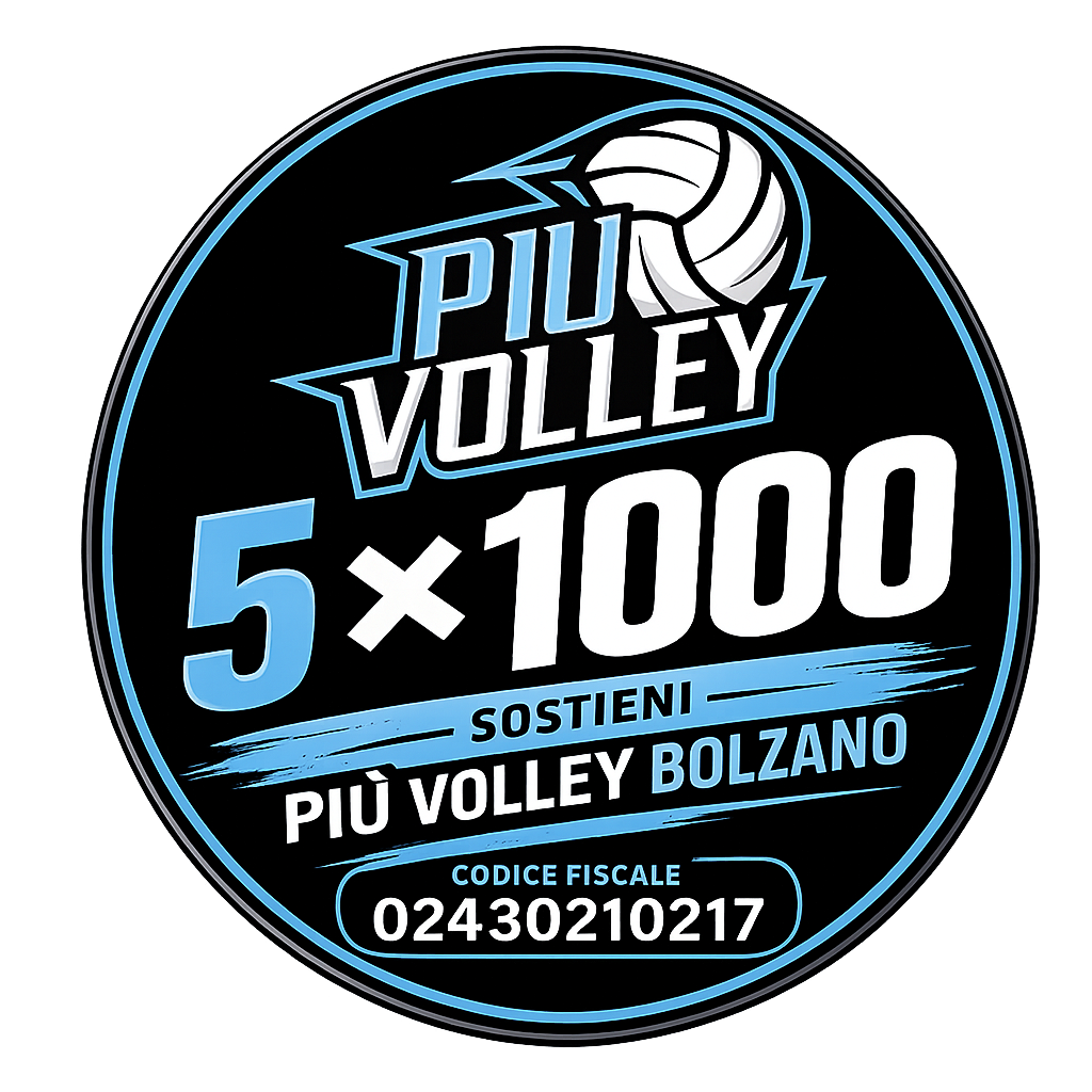 Destina il tuo 5×1000 a Più Volley Bolzano